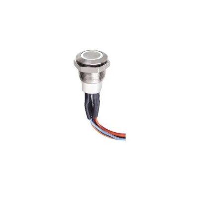 Intrerupator buton LED verde SW 1 ON-OFF cu retinere metal 12mm 12-24V