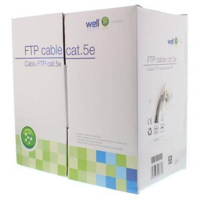 Cablu FTP CAT5e 8 fire din cupru 0.50mm Well Cablu FTP CAT5e 8 fire din cupru 0.50mm Well