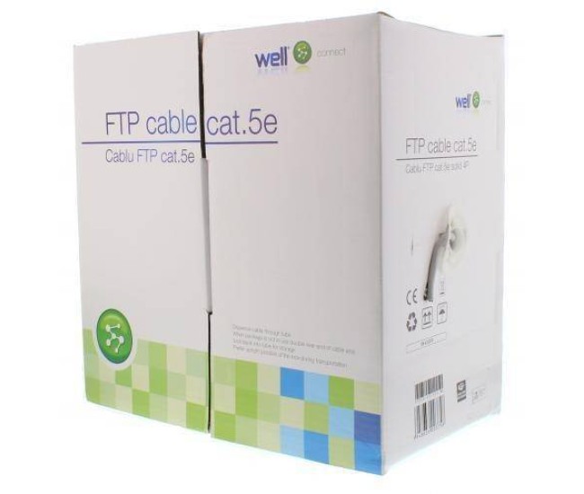 Cablu FTP CAT5e 8 fire din cupru 0.50mm Well