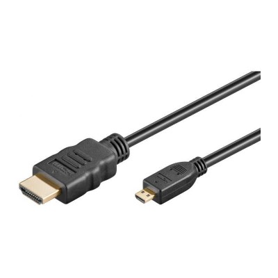 Cablu HDMI 2.0 - micro HDMI 3m 4K Ultra HD 2160p 60Hz negru Goobay 53786