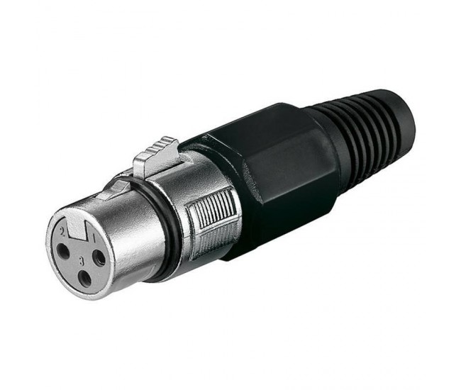 Mufa XLR mama 3 pini cu lipire Goobay Mufa XLR mama 3 pini cu lipire Goobay