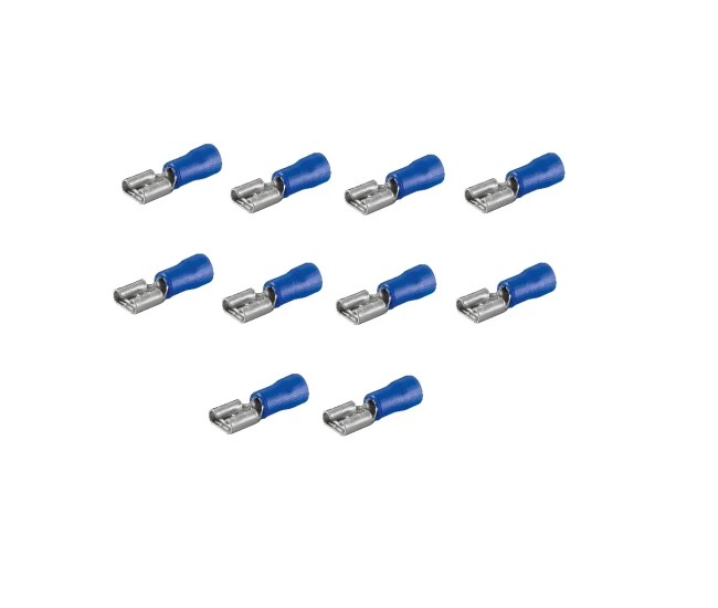 Set 20 papuci conectori mama albastru 6.4x0.8mm Goobay 17004-20