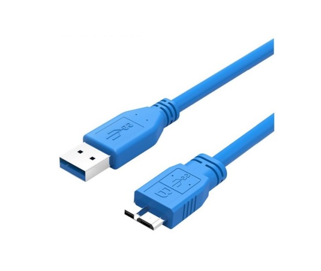 Cablu USB 3.0 la micro USB 0.5m albastru
