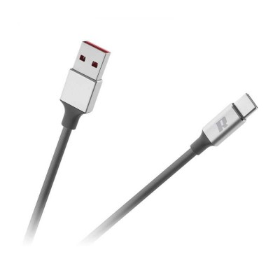 Cablu USB 3.0 - USB TYPE C 1m flexibil gri Rebel RB-6011-100-B