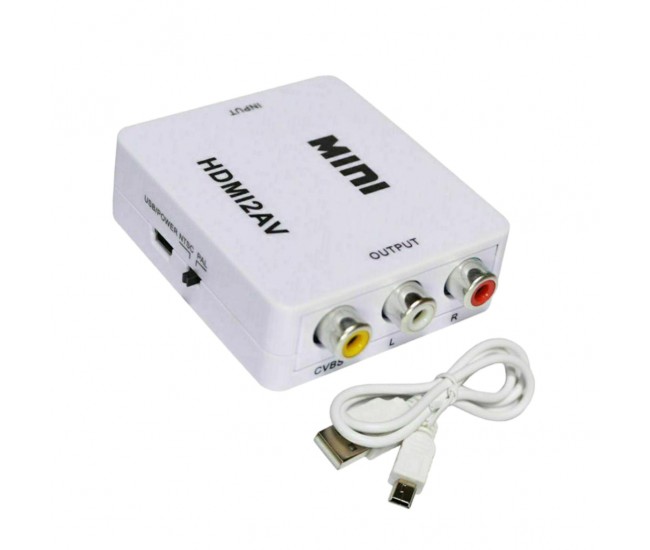 Convertor audio/video de la HDMI 1080P la 3x RCA audio/video Convertor audio/video de la HDMI 1080P la 3x RCA audio/video
