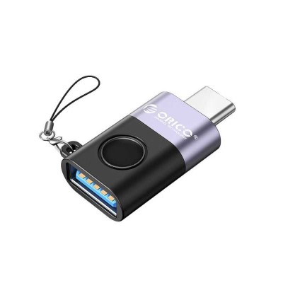 Adaptor tata USB Type C - mama USB-A Orico WCA-BK negru cu gri 32x21x9mm