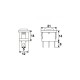 Interupator basculant 1 circuit 3 pini 6A 250V ON-OFF-ON cu retinere Interupator basculant 1 circuit 3 pini 6A 250V ON-OFF-ON cu retinere