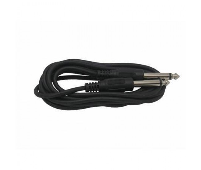 Cablu microfon Jack 6.3 mm mono la 6.3 mm mono 2m Cablu microfon Jack 6.3 mm mono la 6.3 mm mono 2m
