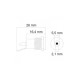 Mufa DC montabil 5.5x2.1mm
