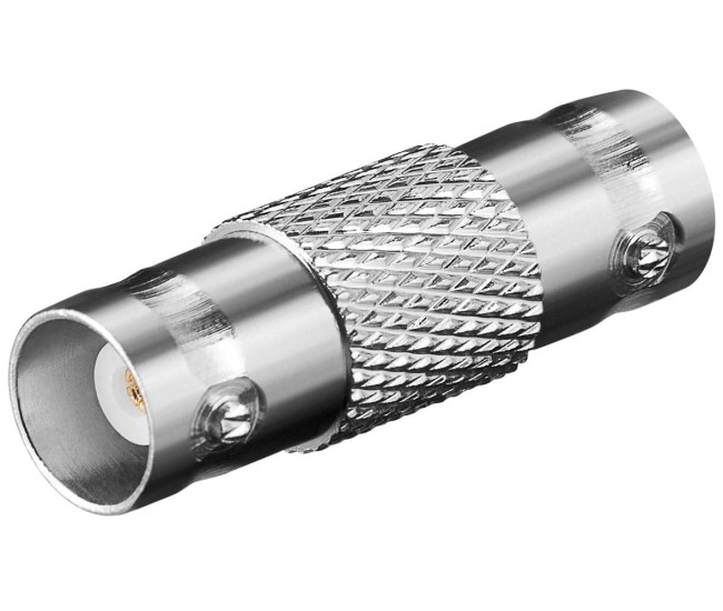 Adaptor prelungire BNC mama-mama aurit Goobay Adaptor prelungire BNC mama-mama aurit Goobay