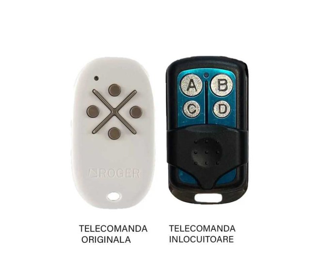 Telecomanda poarta garaj de 2 si 4 canale cod fix 433.92MHz Roger M80 compatibila cu originalul (846) Telecomanda poarta garaj de 2 si 4 canale cod fix 433.92MHz Roger M80 compatibila cu originalul (846)