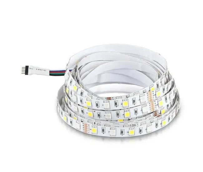 Banda LED SMD5050 60LED/m 357lm/m 8W/m RGB+W alb neutru IP20 5m V-TAC SKU-212552 Banda LED SMD5050 60LED/m 357lm/m 8W/m RGB+W alb neutru IP20 5m V-TAC SKU-212552