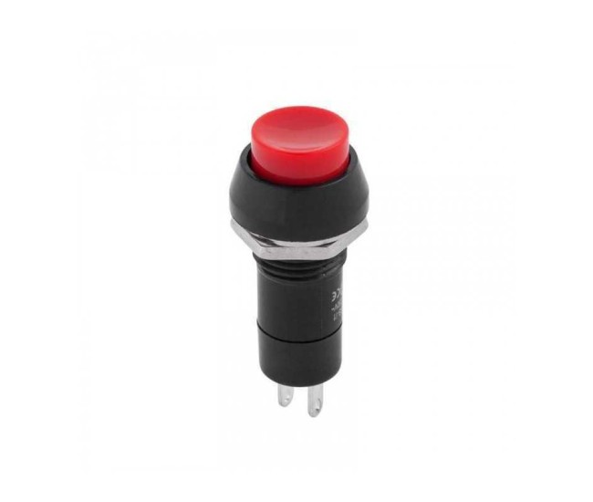 Intrerupator OFF-ON rosu prin apasare cu retinere rotund 1A 230VAC PBS 11B Intrerupator OFF-ON rosu prin apasare cu retinere rotund 1A 230VAC PBS 11B