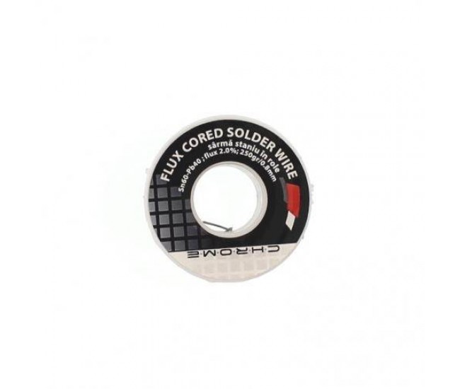Fludor 250gr 0.8mm Sn60 Pb40 Flux 2% Chrome Fludor 250gr 0.8mm Sn60 Pb40 Flux 2% Chrome