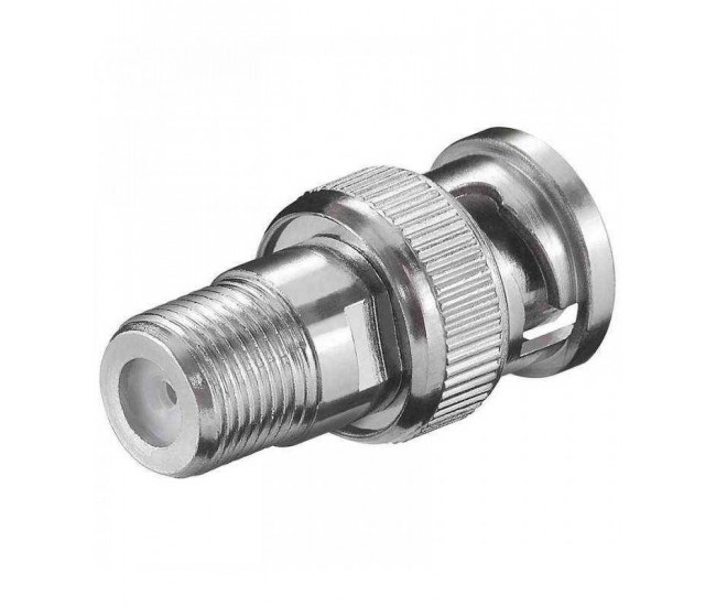 Adaptor BNC tata la F mama Goobay Adaptor BNC tata la F mama Goobay
