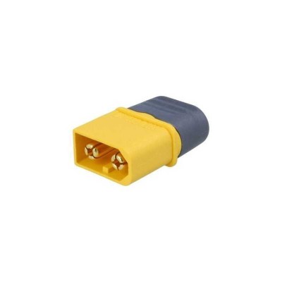 Mufa alimentare DC XT60 tata 2 pini pe cablu cu lipire 30A 500V AMASS XT60H-M