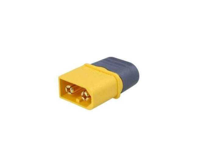 Mufa alimentare DC XT60 tata 2 pini pe cablu cu lipire 30A 500V AMASS XT60H-M