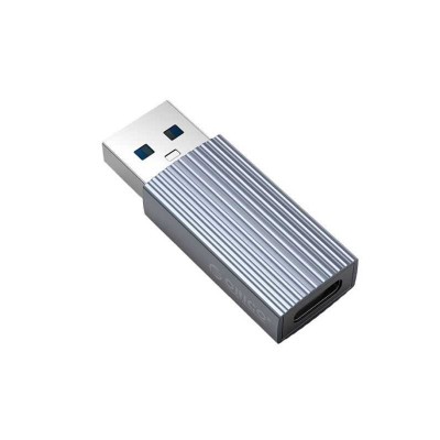 Adaptor USB-A tata - USB Type C mama gri aluminiu Orico AH-AC10-GY 41x17x8.4 mm