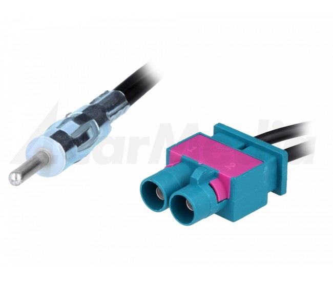 Adaptor antena DIN mufa - Fakra mufa x2 4CarMedia Adaptor antena DIN mufa - Fakra mufa x2 4CarMedia