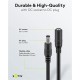 Cablu de extensie DC 5.5x2.1 mama-tata 2x0.5mm 5m 5A 120W negru Goobay 76671