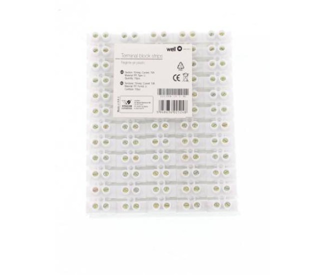 Reglete sir plastic 10mm 10A forma U 12buc Well Reglete sir plastic 10mm 10A forma U 12buc Well