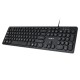 Tastatura 96 taste cu fir USB REBEL WDK100 KOM1029