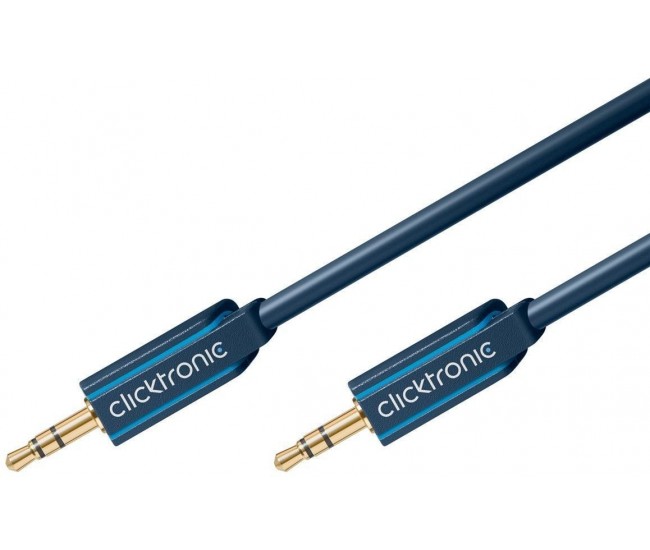 Cablu Jack 3.5 mm - 3.5 mm audio 1m tata-tata stereo Profesional Clicktronic Cablu Jack 3.5 mm - 3.5 mm audio 1m tata-tata stereo Profesional Clicktronic