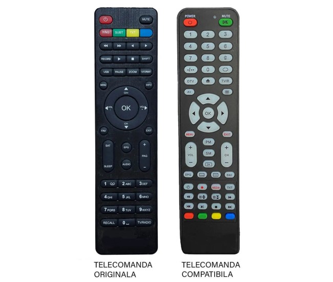 Telecomanda inlocuitoare compatibila receptor Alma S-2110 (677)