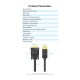 Cablu DisplayPort - VGA 2m 1080P 60Hz 30AWG aurit negru VENTION HBLBH Cablu DisplayPort - VGA 2m 1080P 60Hz 30AWG aurit negru VENTION HBLBH