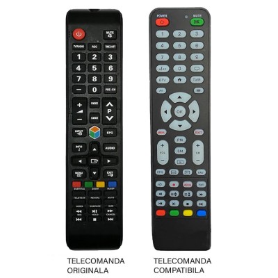 Telecomanda compatibila pentru TV Nei Smart IR6121/00BF (74-1) Telecomanda compatibila pentru TV Nei Smart IR6121/00BF (74-1)