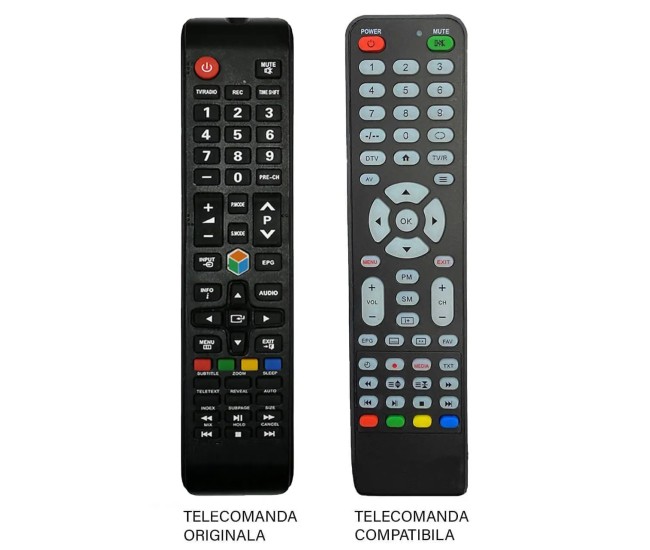 Telecomanda compatibila pentru TV Nei Smart IR6121/00BF (74-1) Telecomanda compatibila pentru TV Nei Smart IR6121/00BF (74-1)