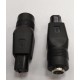 Mufa adaptoare alimentare DC 2.1x5.5 mm mama la 3 Pini tip Dell tata