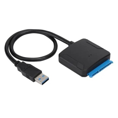 Convertor USB 3.0 la SATA 22pini HDD 2.5 /SSD-uri Plug&Play posibilitate alimentare 12VDC 5.5x2.1mm max.16TB