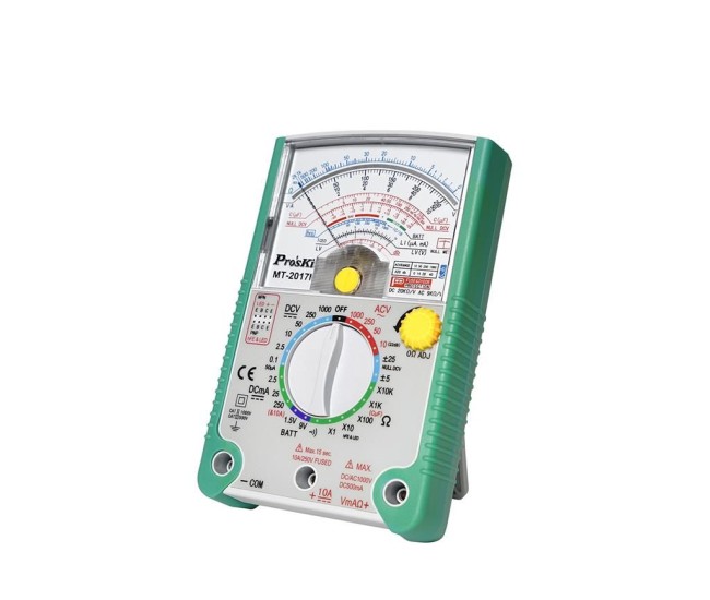 Multimetru analogic cu functie de protectie ProsKit MT-2017N Multimetru analogic cu functie de protectie ProsKit MT-2017N
