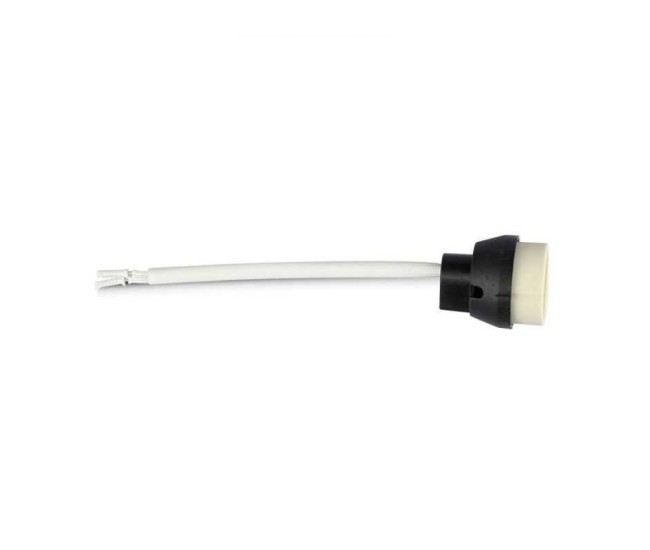 Suport Soclu ceramic mama GU10 cu fir siliconat 158mm V-TAC SKU-3620 Suport Soclu ceramic mama GU10 cu fir siliconat 158mm V-TAC SKU-3620