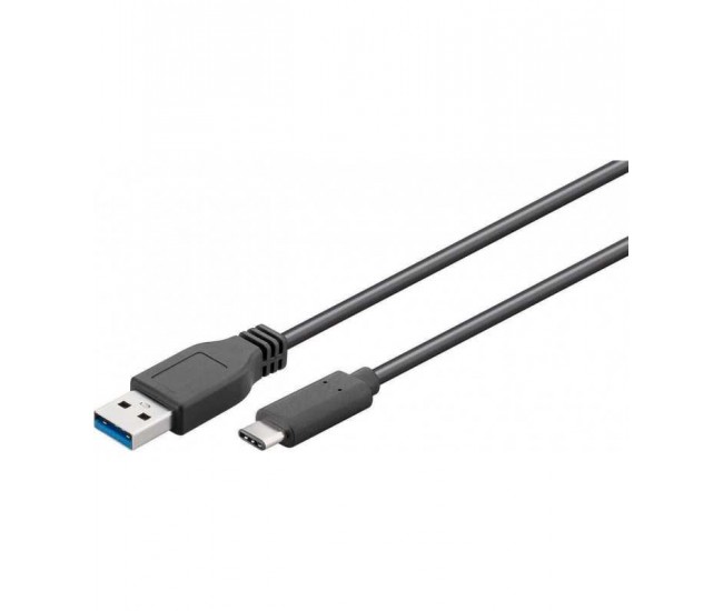 Cablu USB 3.0 - USB Type C 2m negru Goobay Cablu USB 3.0 - USB Type C 2m negru Goobay