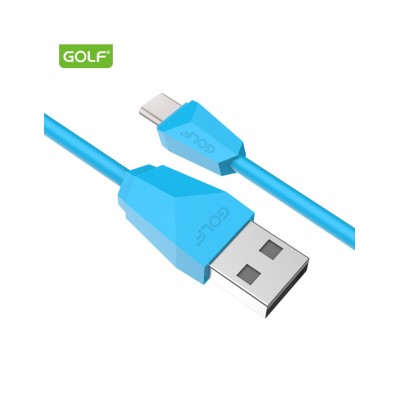Cablu USB la USB Type C Golf Diamond Sync Cablu albastru 1m 2A GC-27t