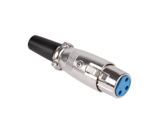 Mufa XLR 3 poli mama executie tata cu protectie cablu