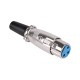 Mufa XLR 3 poli mama executie tata cu protectie cablu