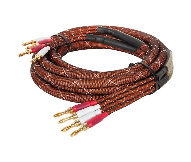 Set 2 cabluri difuzor 3m 15AWG 1.45mm2 cupru /nailon /cu mufa banana Kruger&Matz KM0335 Set 2 cabluri difuzor 3m 15AWG 1.45mm2 cupru /nailon /cu mufa banana Kruger&Matz KM0335