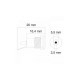 Mufa DC montabil 5.5/2.5 mm mama