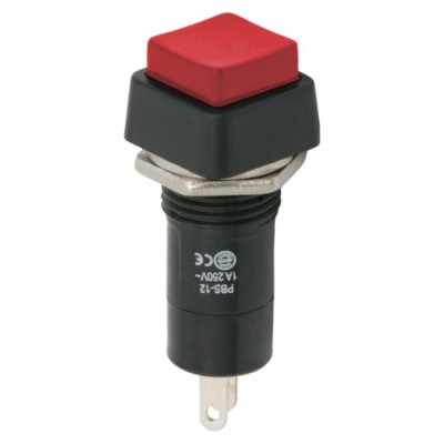 Intrerupator 1 circuit 1A 250V OFF-ON rosu cu retinere Intrerupator 1 circuit 1A 250V OFF-ON rosu cu retinere