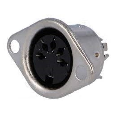 Soclu DIN mama mufa pini 5 180 drept cu lipire Soclu DIN mama mufa pini 5 180 drept cu lipire