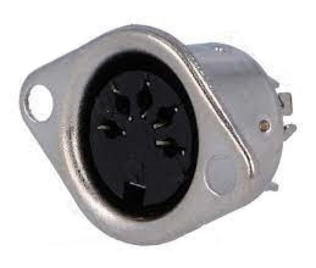 Soclu DIN mama mufa pini 5 180 drept cu lipire Soclu DIN mama mufa pini 5 180 drept cu lipire