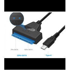 Convertor USB Type C - SATA 22 pini max 6TB HDD 2.5 si SSD