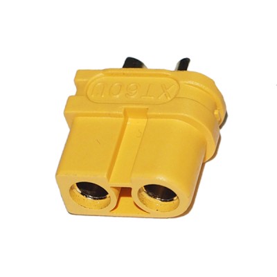 Mufa alimentare DC XT60 mama 30A 2 pini pe cablu lipire galbena AMASS XT60U-F Mufa alimentare DC XT60 mama 30A 2 pini pe cablu lipire galbena AMASS XT60U-F