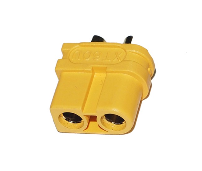 Mufa alimentare DC XT60 mama 30A 2 pini pe cablu lipire galbena AMASS XT60U-F Mufa alimentare DC XT60 mama 30A 2 pini pe cablu lipire galbena AMASS XT60U-F