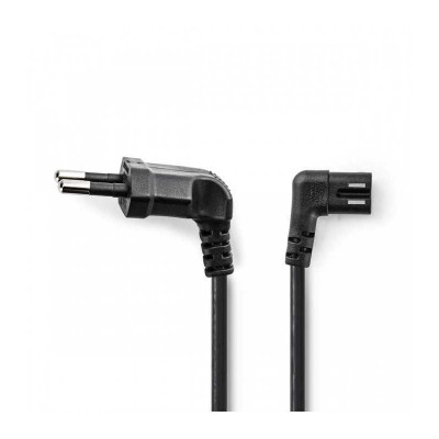 Cablu alimentare Euro tata cotit - 2 Pini IEC-320-C7 cotit 3m Nedis