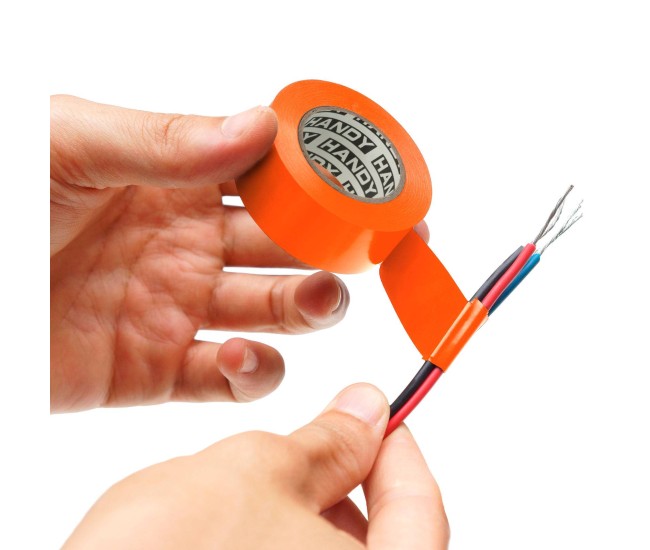 Banda izolatoare 19mm x 10m Portocaliu Handy Banda izolatoare 19mm x 10m Portocaliu Handy