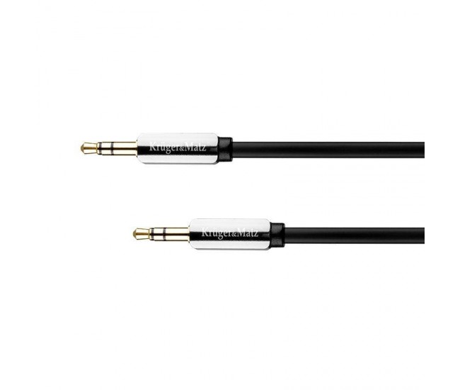Cablu Jack 3.5 mm - 3.5 mm 1m Kruger&Matz Cablu Jack 3.5 mm - 3.5 mm 1m Kruger&Matz